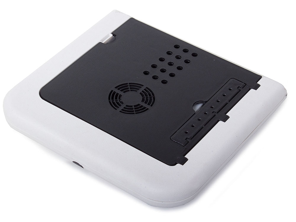 Masuta pliabila suport laptop, cu 2 ventilatoare USB, mouse pad, suport cana si pix