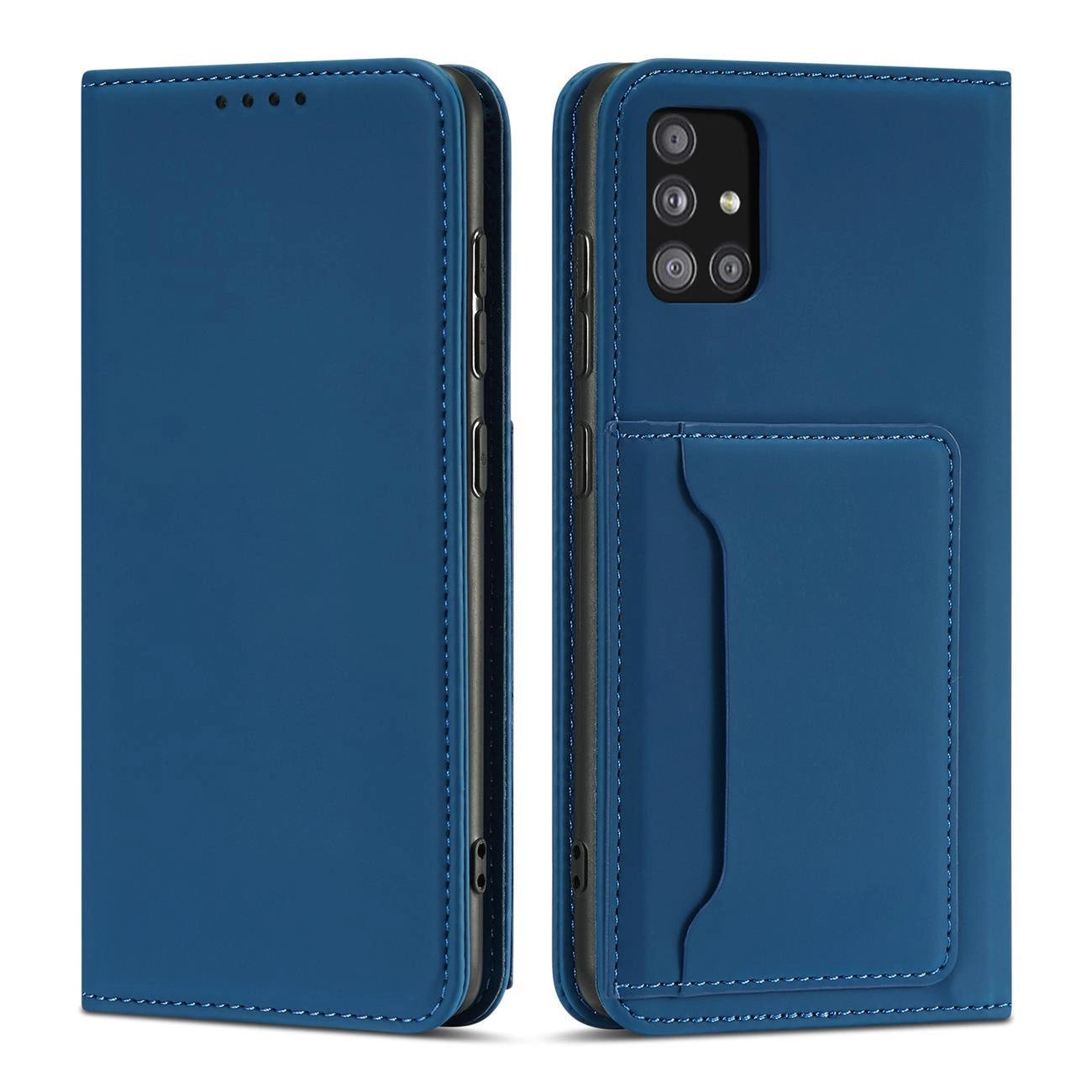 Husă tip portofel Magnet Card pentru Samsung Galaxy A13 5G – Albastru