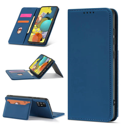 Husă tip portofel Magnet Card pentru Samsung Galaxy A13 5G – Albastru