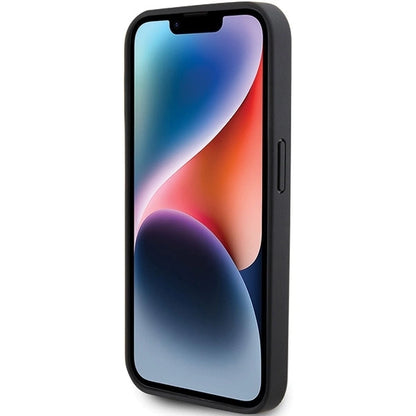 Husă Mercedes Smooth Leather MagSafe pentru iPhone 15 Pro Max – Negru