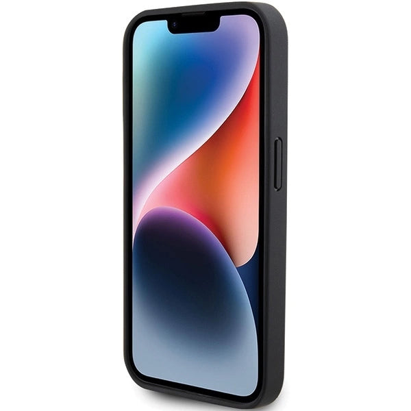 Husă Mercedes Smooth Leather MagSafe pentru iPhone 15 Pro Max – Negru