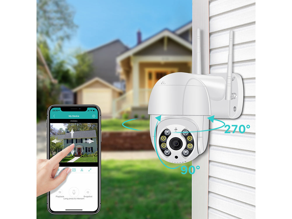 Camera de Supraveghere de Exterior IP WiFi Full HD cu Zoom