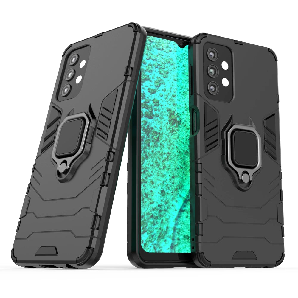 Husă Ring Armor Tough Hybrid pentru Samsung Galaxy A13 5G – Negru