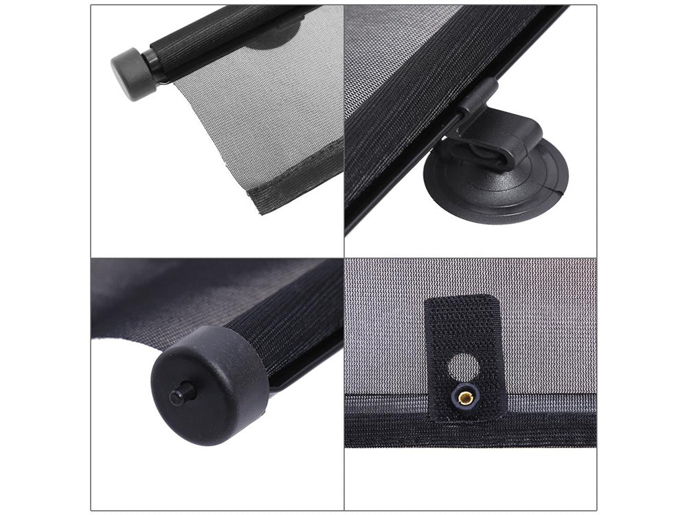 Set 2 Rulouri Parasolare Auto Retractabile – Protecție Solară Eficientă pentru Geamuri Laterale