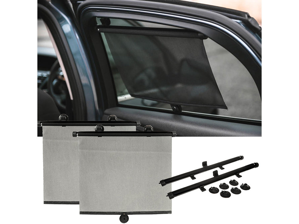 Set 2 Rulouri Parasolare Auto Retractabile – Protecție Solară Eficientă pentru Geamuri Laterale