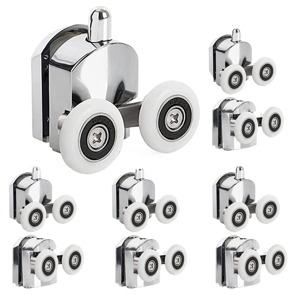 SET 8 ROȚI DUBLE INFERIOARE ȘI SUPERIOARE PENTRU CABINĂ DE DUȘ – 16 PIESE