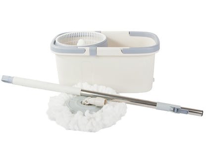 Set Mop Rotativ 360 cu Găleată Turbo 12l și Pad din Microfibră