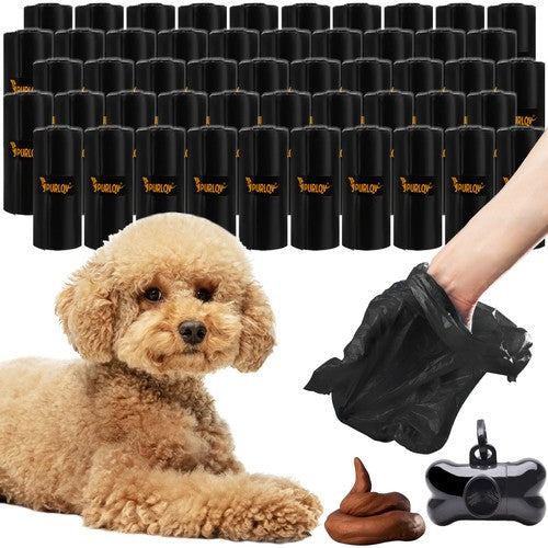 Set de 1000 pungi pentru excremente + cutie depozitare, dimensiune punga 22x30 cm