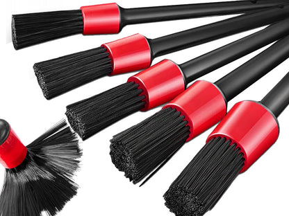 Set Premium 26 Piese Detailing Auto, curatare masina Interior-exterior, 5 pensule detaliu, burete aplicator, laveta microfibra, perii aer conditionat, perii de zimtate, manusa microfibra fata-verso