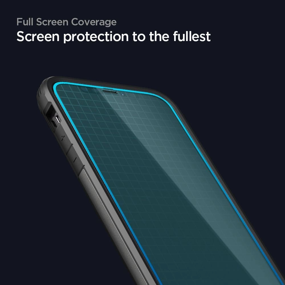 Folie Protecție Ecran Spigen Glass FC pentru iPhone 12 Mini - Negru