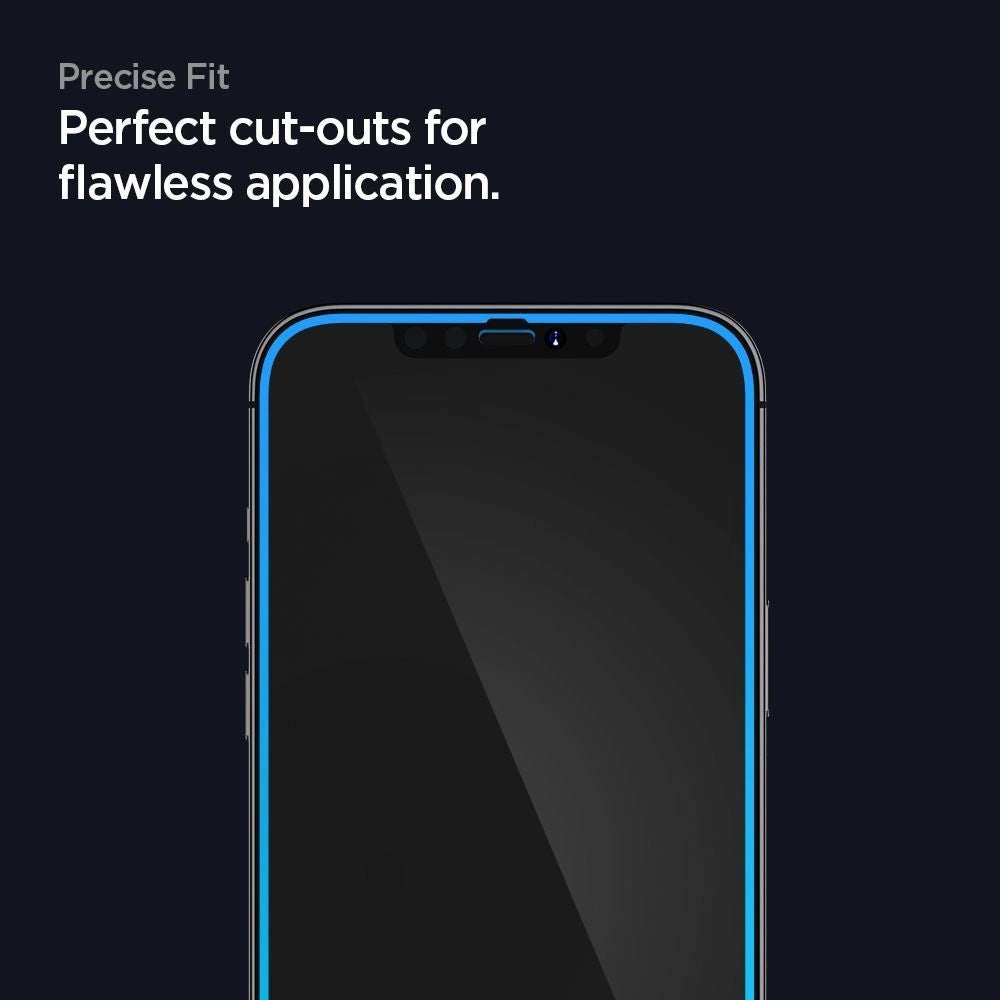 Folie Protecție Ecran Spigen Glass FC pentru iPhone 12 Mini - Negru