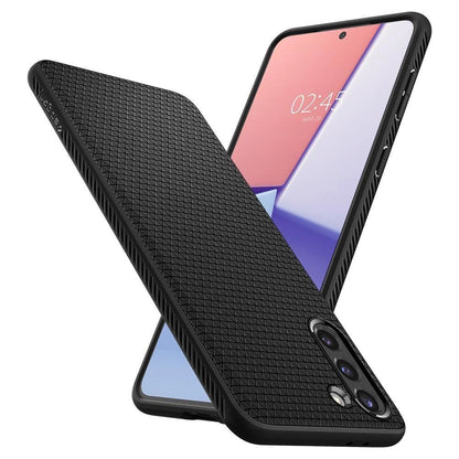 Husă Spigen Liquid Air pentru Samsung Galaxy S21 – Negru Mat
