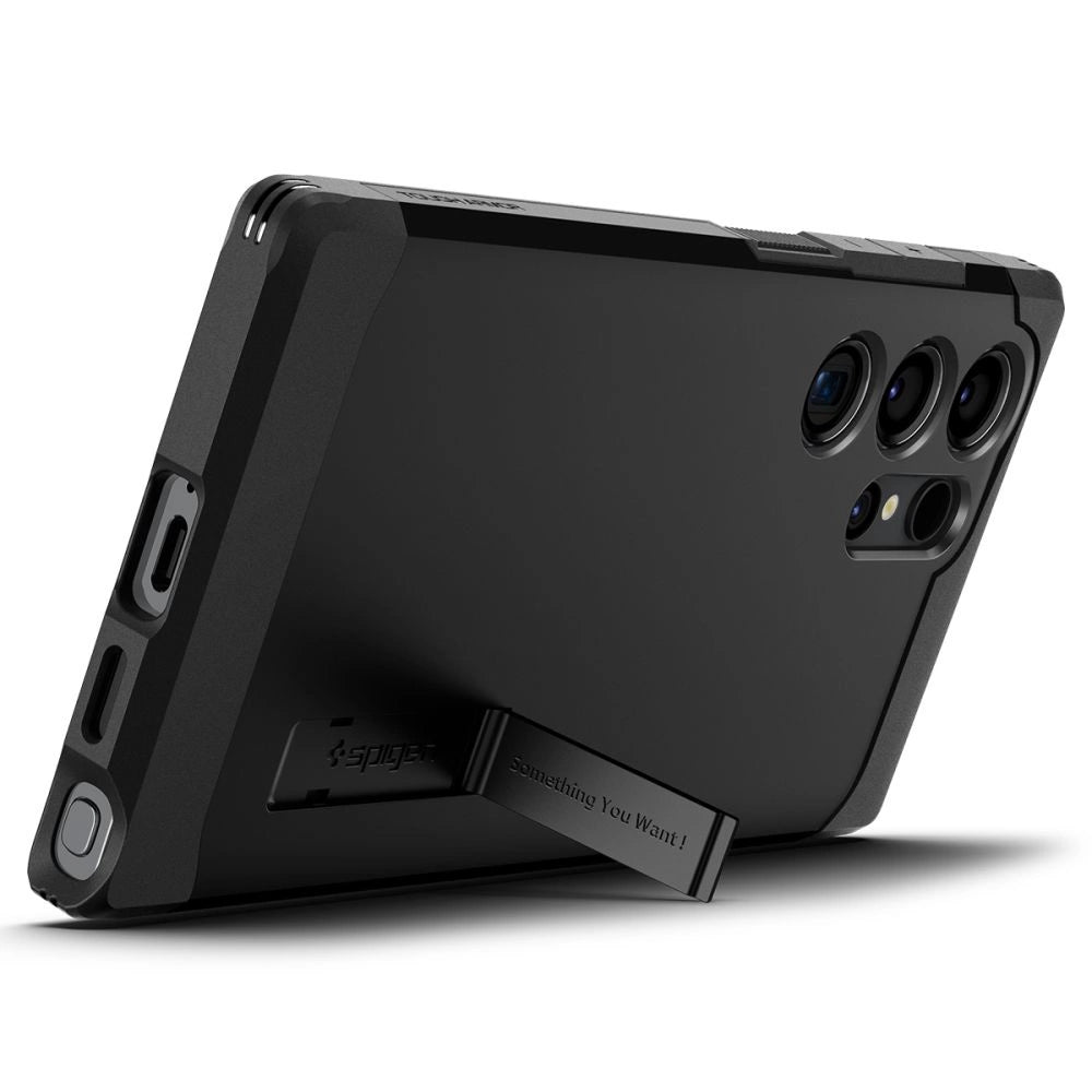 Husă Spigen Tough Armor pentru Samsung Galaxy S24 Ultra – Negru