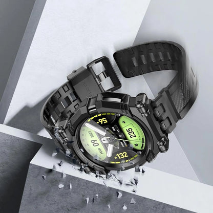 Set Supcase IBLSN ArmorBox pentru Samsung Galaxy Watch 6 Classic 47mm – Husă, Curea și Sticlă de Protecție, Negru