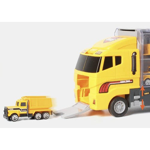 Set de Distracție cu Camion de Tractare și 6 Mașini