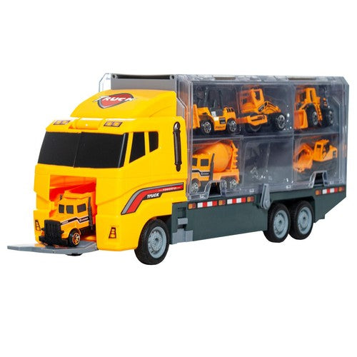 Set de Distracție cu Camion de Tractare și 6 Mașini
