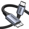 Cablu UGREEN USB-C la Micro USB-B 3.0, 0.5 m – Gri