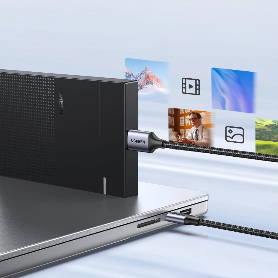Cablu UGREEN USB-C la Micro USB-B 3.0, 0.5 m – Gri