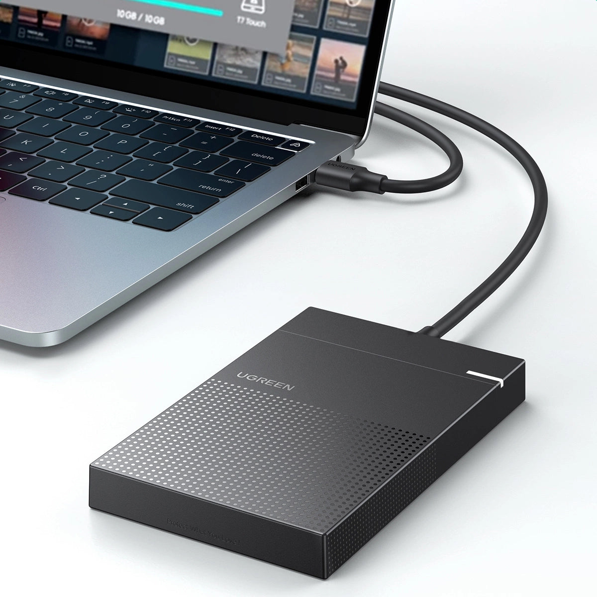 Carcasă HDD/SSD externă Ugreen de 2,5" cu USB 3.2 Gen 1