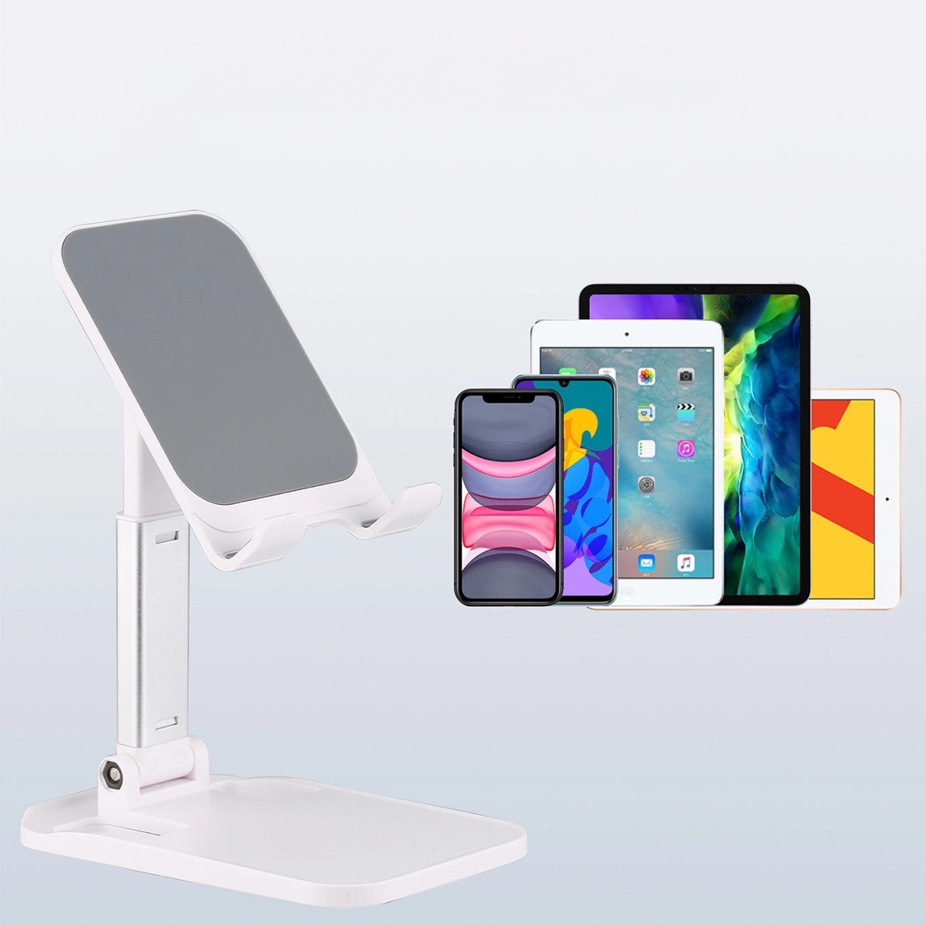 Suport pliabil Wozinsky pentru telefon și tabletă – Alb