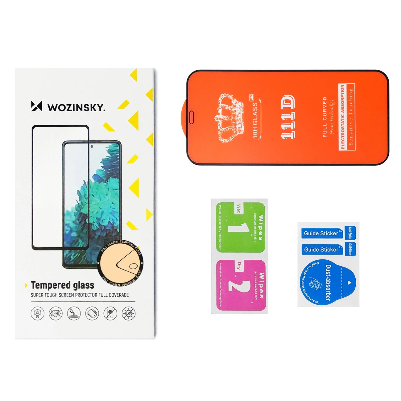 Folie sticlă Wozinsky Full Glue Super Tough pentru OPPO A76 / A36 / Realme 9i – Neagră