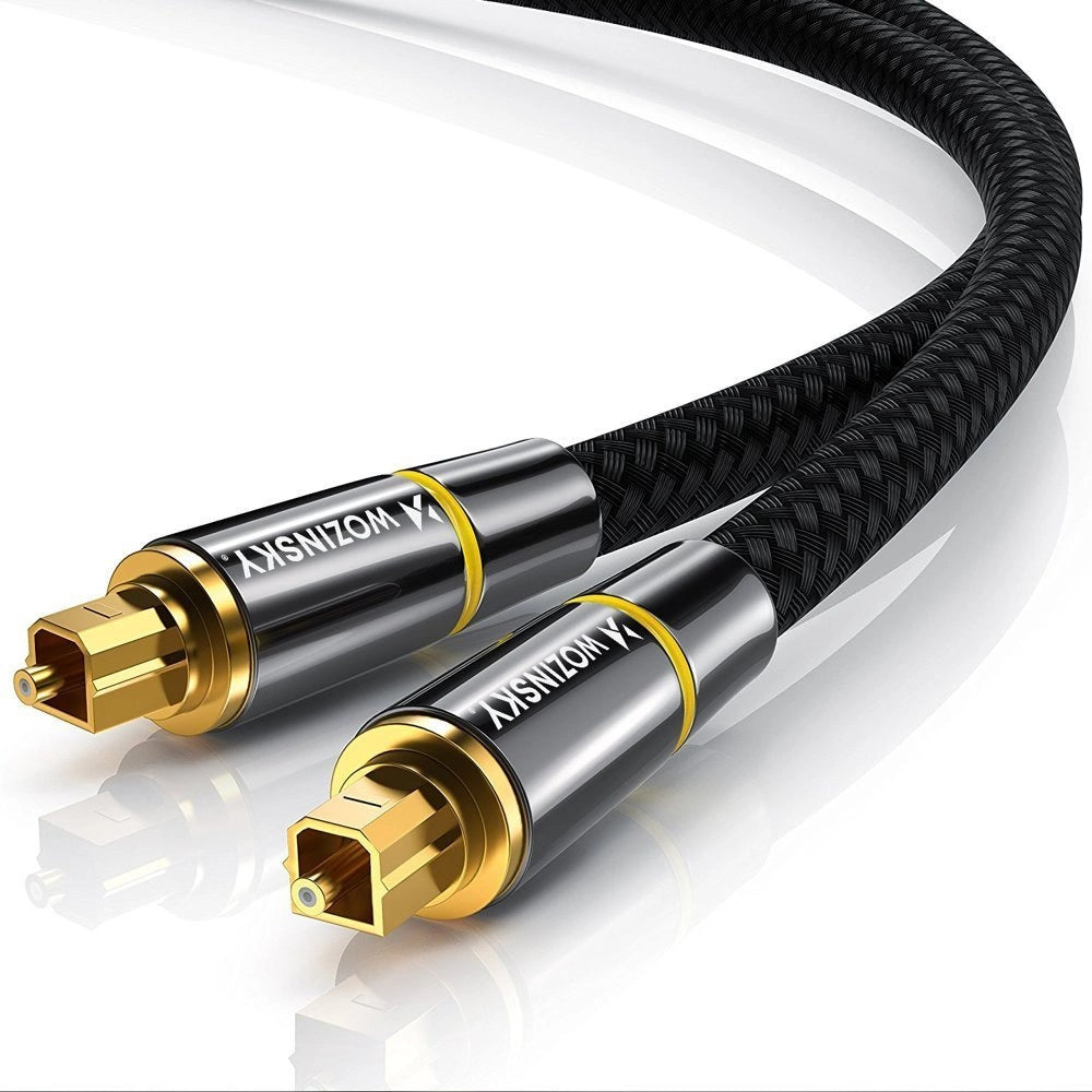 Cablu audio optic Wozinsky Toslink SPDIF – 3 m, Negru