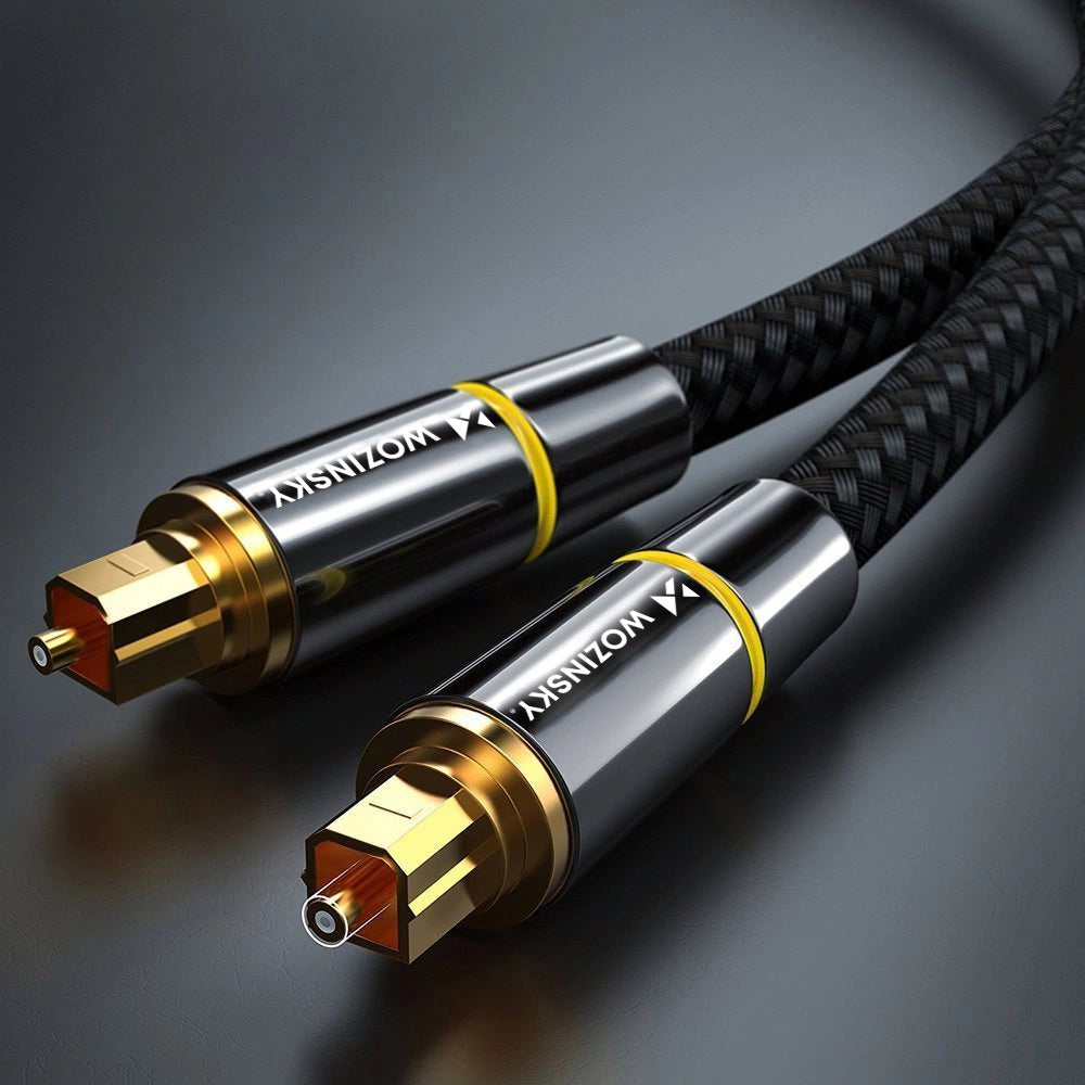 Cablu audio optic Wozinsky Toslink SPDIF – 3 m, Negru