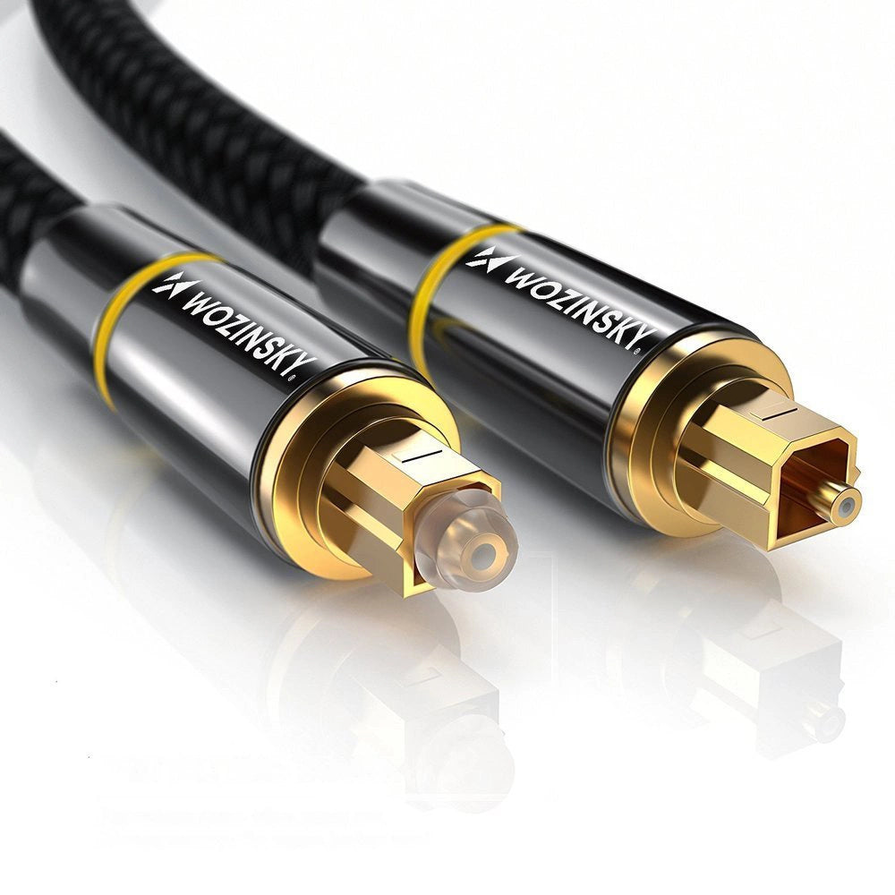 Cablu audio optic Wozinsky Toslink SPDIF – 3 m, Negru