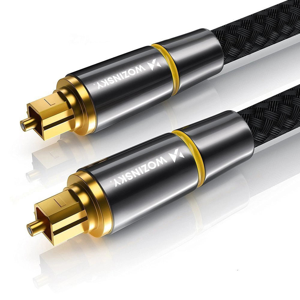 Cablu audio optic Wozinsky Toslink SPDIF – 3 m, Negru