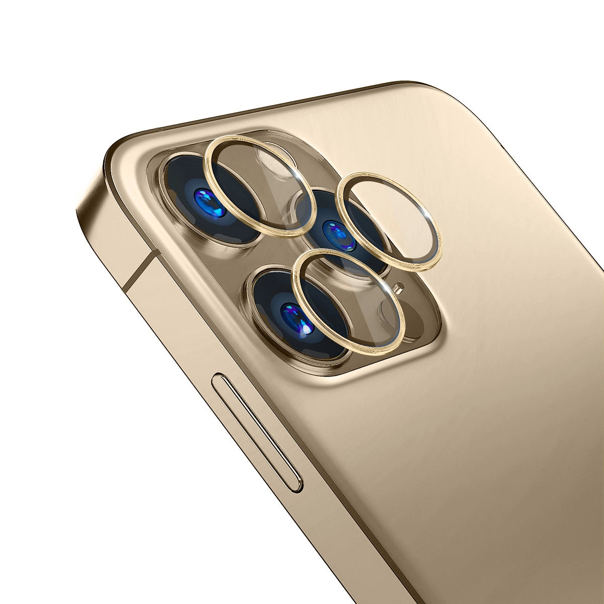 Sticlă de Protecție 3mk Lens Protection Pro™ pentru Cameră iPhone 14 Pro Max / 14 Pro – Gold