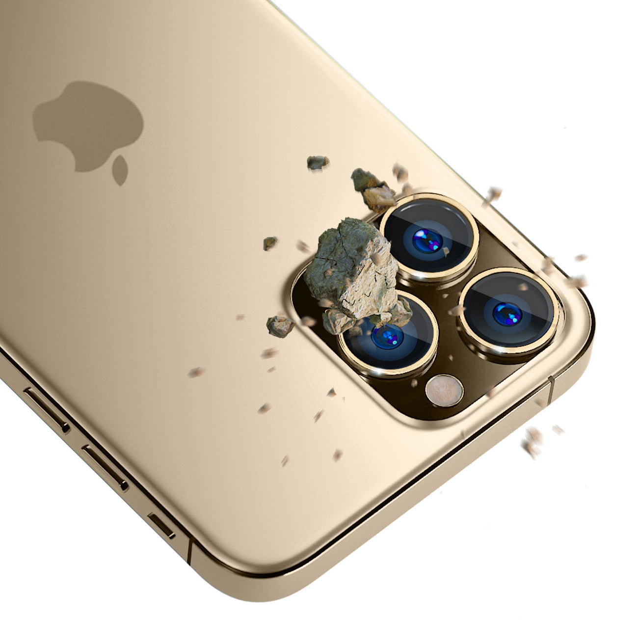 Sticlă de Protecție 3mk Lens Protection Pro™ pentru Cameră iPhone 14 Pro Max / 14 Pro – Gold