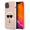 Husa de protecție Karl Lagerfeld pentru iPhone 13 Mini roz deschis