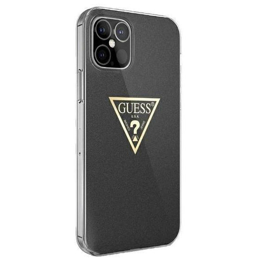 Husa Guess Metallic Collection, pentru iPhone 12 Mini , Negru
