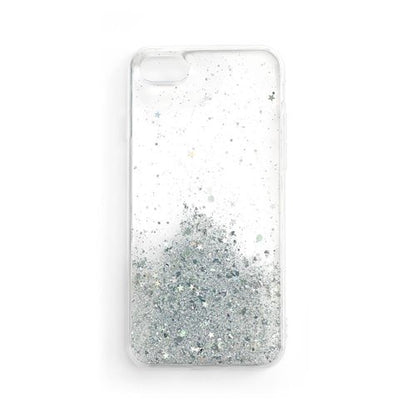 Husă de protecție Wozinsky cu sclipici pentru Xiaomi Note 10 4G – Transparentă