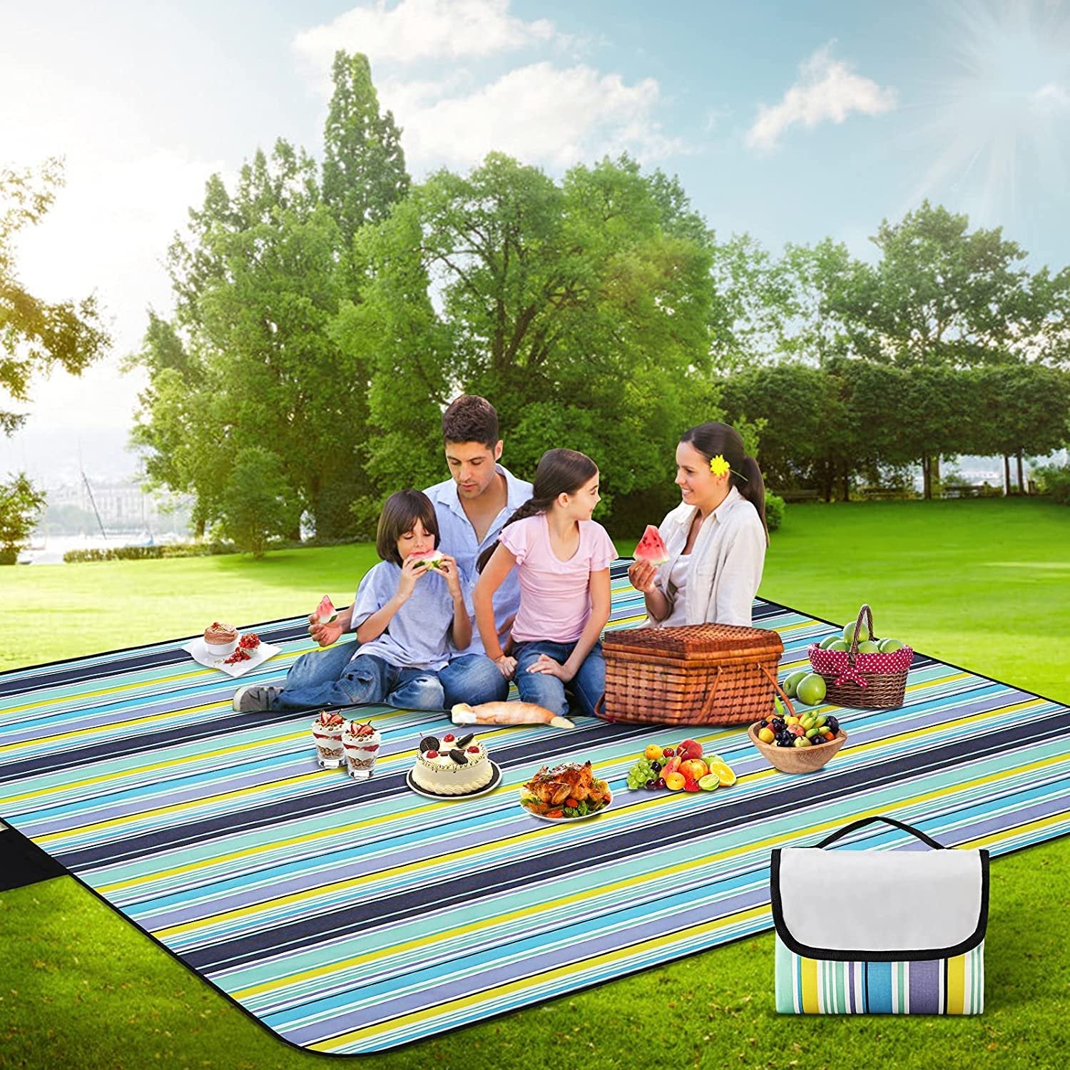 Covoraș de picnic pliabil pentru camping și aer liber