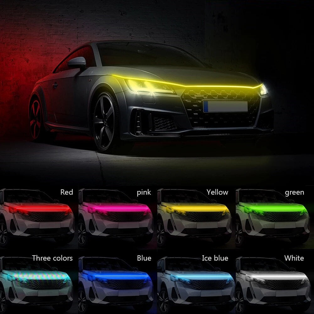 Banda LED iluminare capota, tensiune 12V, lungime 180cm, lumina Multicolora, RGB-1