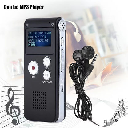 Reportofon digital Andowl Q-LY77, 16G Hifi, MP3/WAV, accesorii, negru