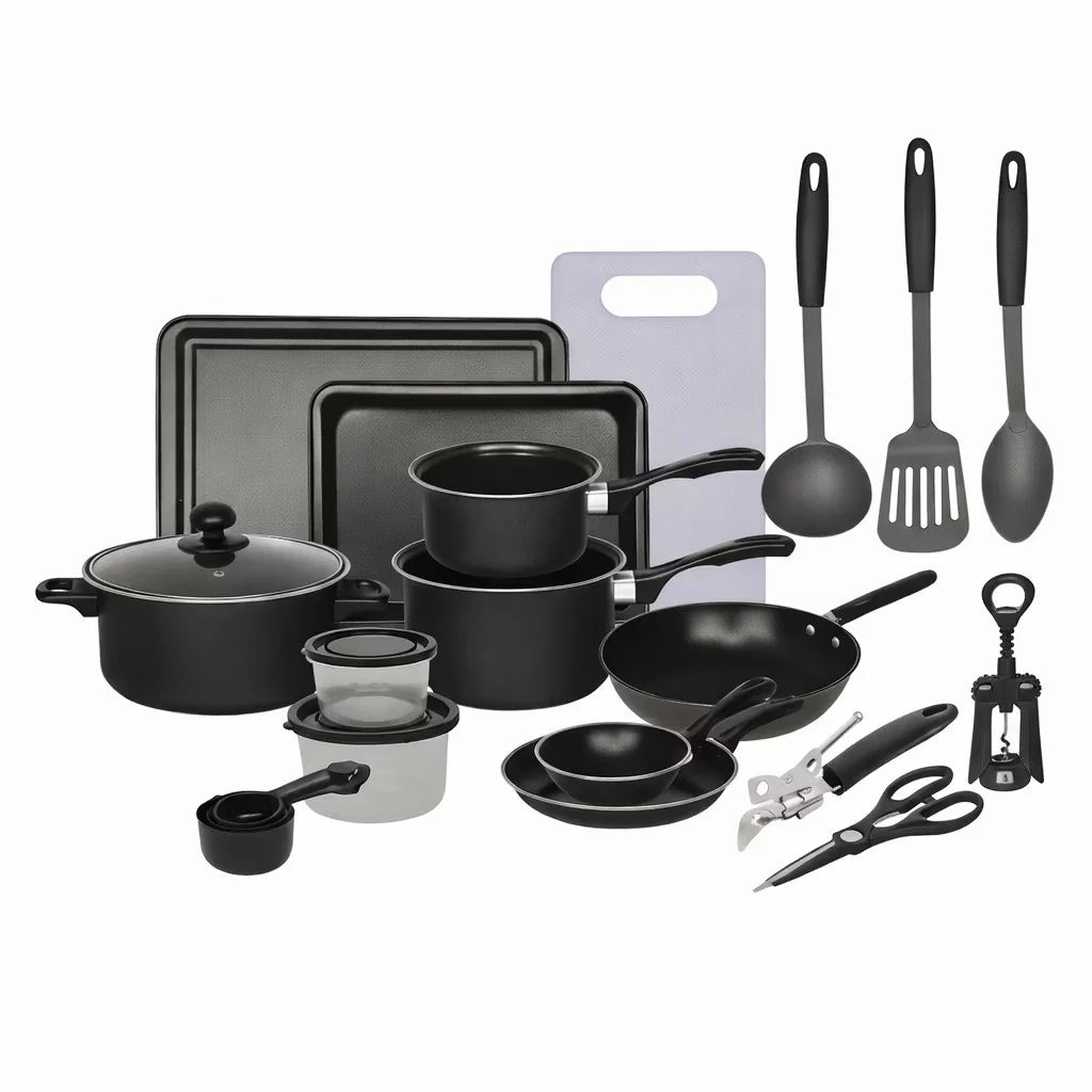 Set Bucătărie Complet 22 Piese – Tot Ce Ai Nevoie Pentru Gătit, Într-un Singur Set