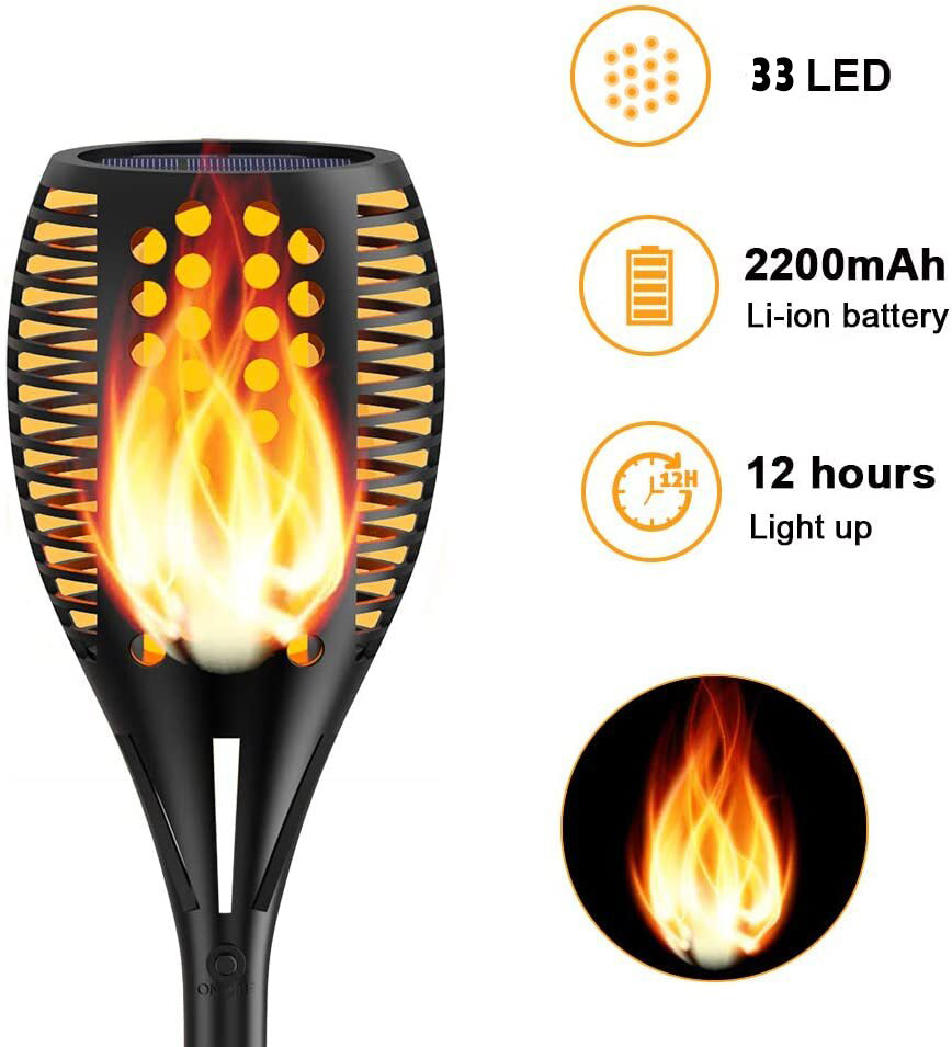 SET 10 bucati Torta LED cu panou solar, efect de flacara, design oriental,52 de cm inaltime
