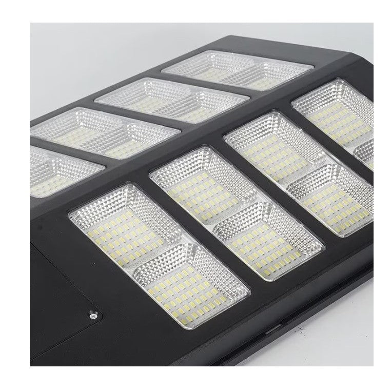 Lampa solara stradala Flippy, cu telecomanda, senzor de miscare si lumina, suport prindere, 640 LED-uri, IP65, ABS, 20AH, 400W, temperatura culoare 6500K, 59.7x34.8x7.2 cm, autonomie 10-12 ore, negru-2