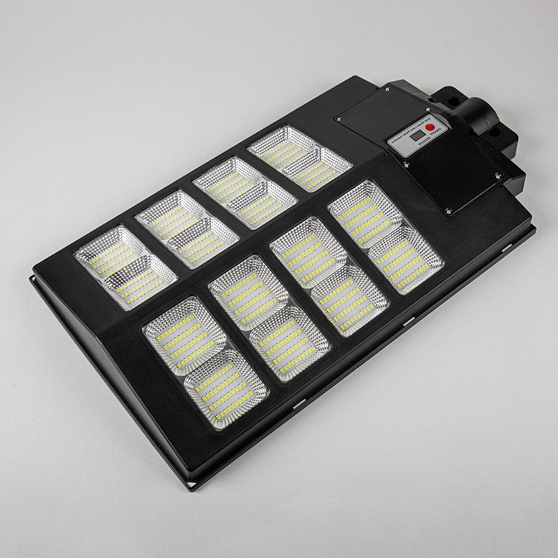 Lampa solara stradala Flippy, cu telecomanda, senzor de miscare si lumina, suport prindere, 640 LED-uri, IP65, ABS, 20AH, 400W, temperatura culoare 6500K, 59.7x34.8x7.2 cm, autonomie 10-12 ore, negru-3