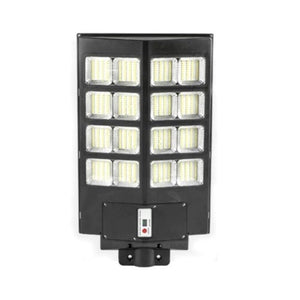 Lampa solara stradala Flippy, cu telecomanda, senzor de miscare si lumina, suport prindere, 640 LED-uri, IP65, ABS, 20AH, 400W, temperatura culoare 6500K, 59.7x34.8x7.2 cm, autonomie 10-12 ore, negru-0