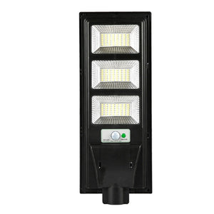 Lampa solara stradala Flippy, cu telecomanda, senzor de miscare si lumina, suport prindere, 144 LED-uri, IP65, ABS, 8AH, 150W, temperatura culoare 6500K, 49.5x18.8x5 cm, F6006-150w, autonomie 10-12 ore, negru-0
