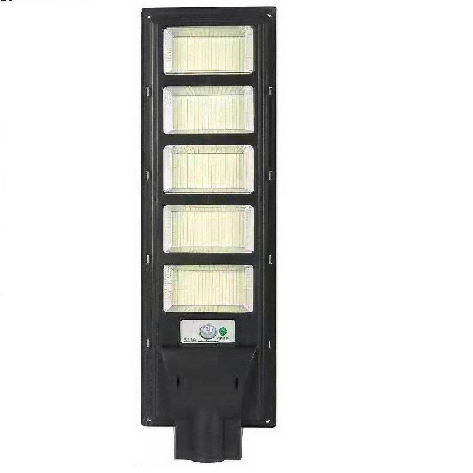Lampa solara stradala Flippy, cu telecomanda, senzor de miscare si lumina, suport prindere, 240 LED-uri, IP65, ABS, 12AH, 250W, temperatura culoare 6500K, 70x18.8x5 cm, autonomie 10-12 ore, negru-0