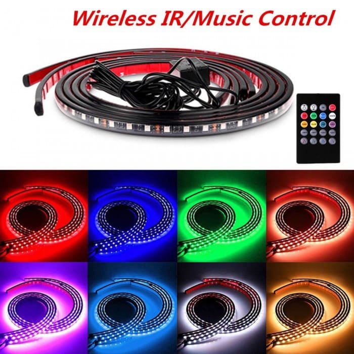 Lumini UnderCar LED - RGB pentru interior sau exterior cu telecomanda - 22cm-2