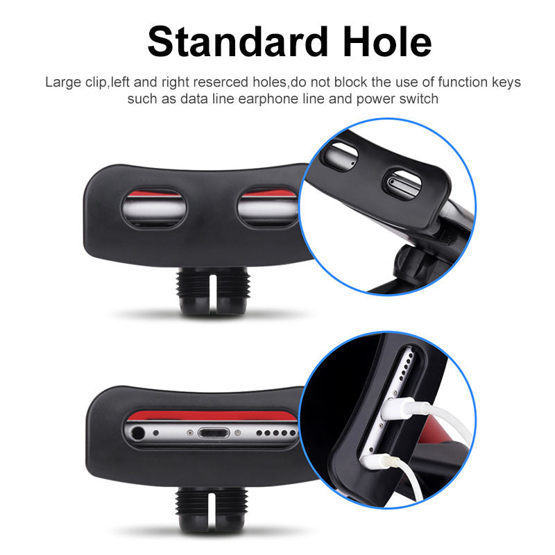 Suport auto pentru telefon si tableta, DSJ, montare pe tetiera, rotire 360°, ajustabil 110-190mm, ABS
