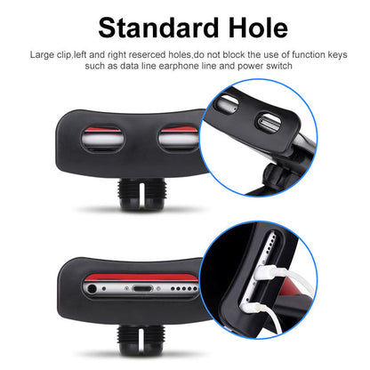Suport auto pentru telefon si tableta, DSJ, montare pe tetiera, rotire 360°, ajustabil 110-190mm, ABS