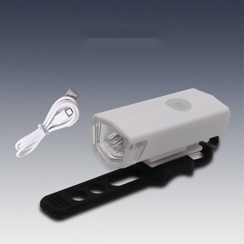Far cu LED proiector pentru bicicleta\trotineta, Flippy, reincarcabil, cablu USB inclus, 3 moduri de lumina, IPX4, Alb, 6.5x2.9x2.3 cm-5