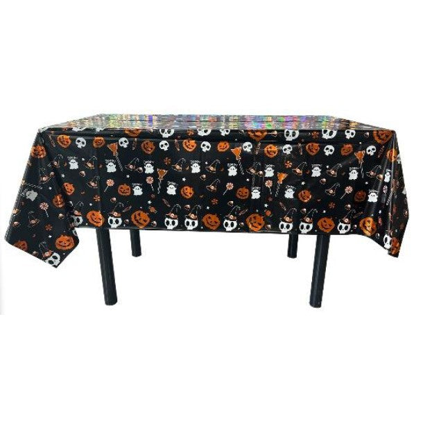 Fata de masa din folie, cu tematica Halloween, model 2+137*274cm-0
