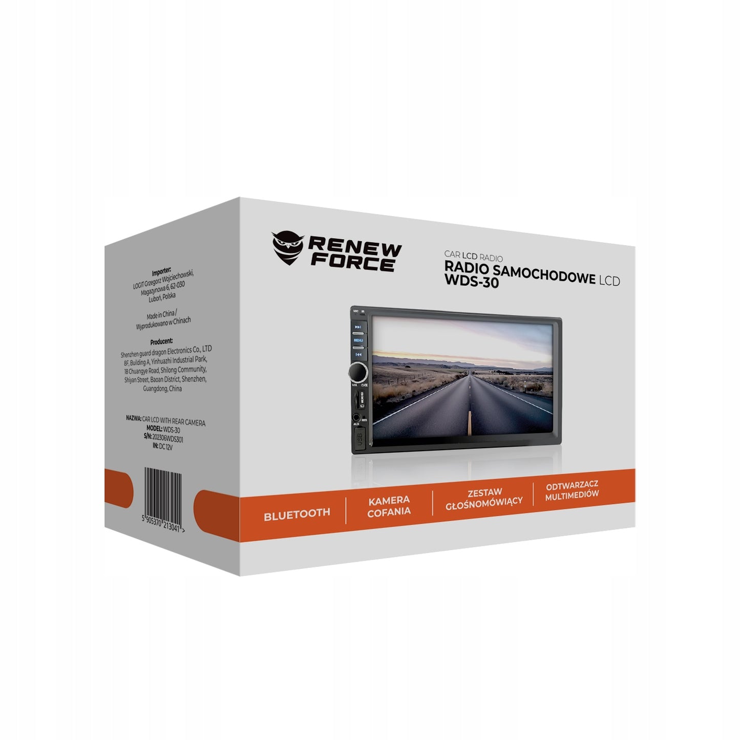Player Video Auto, dimensiune 2DIN, TouchScreen de 7 inch, 4 x 50W, model WDS-30 cu Bluetooth, Handsfree, Radio, MP3, WMA, MP4, AUX, Card, Telecomanda, Functie Camera Marsarier-2